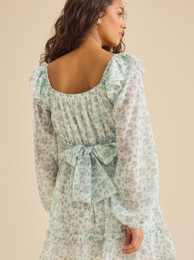 Amani Floral Dress Detail 4 - TULLABEE