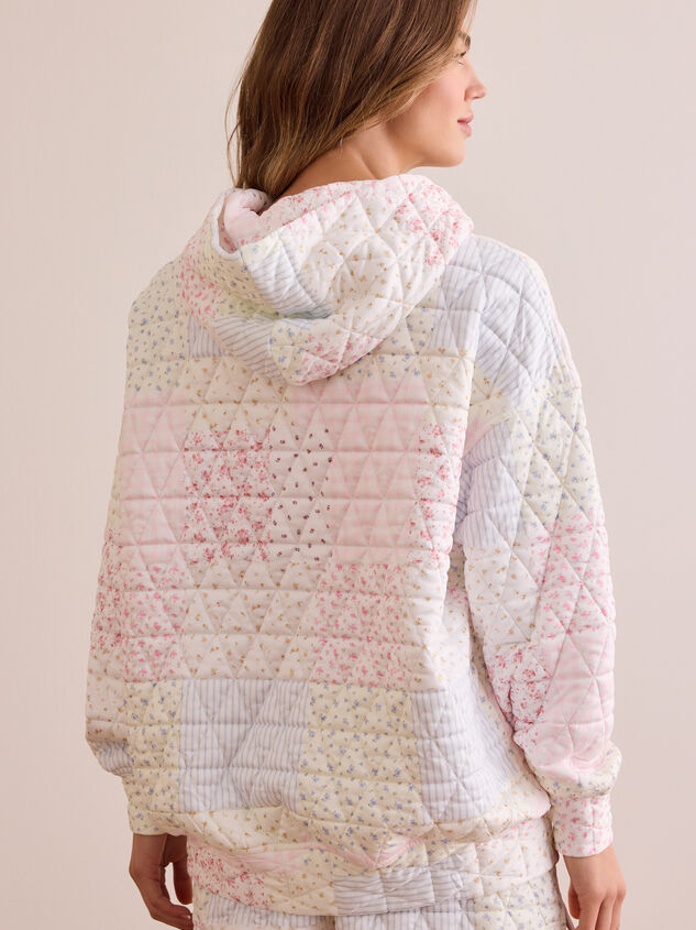 Move Free Patchwork Hoodie Detail 5 - TULLABEE