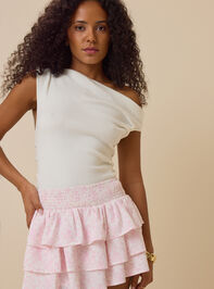 Harper Ruffle Mini Skort Detail 3 - TULLABEE