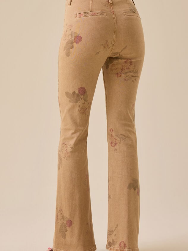 Wryn Floral Flare Pants Detail 6 - TULLABEE