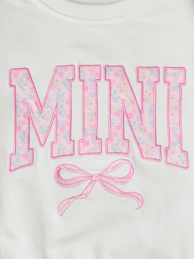Mini Bow Sweatshirt Detail 2 - TULLABEE
