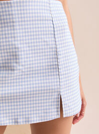Liliana Gingham Skort Detail 3 - TULLABEE