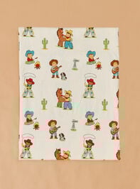 Vintage Cowboy Swaddle with Pony Blanky Detail 4 - TULLABEE