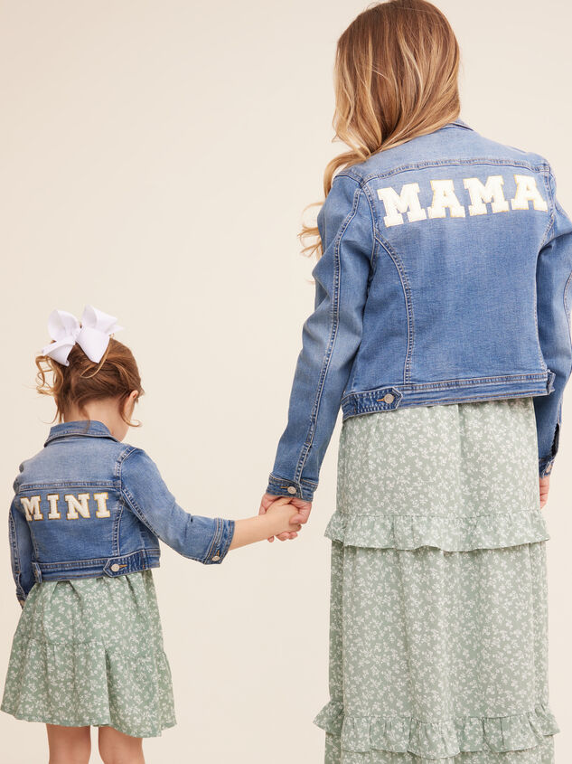 Mama hot sale denim jacket