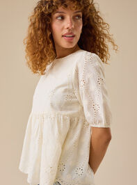 Natalya Embroidered Tunic Top Detail 4 - TULLABEE