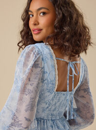 Alissa Floral Mini Dress Detail 5 - TULLABEE