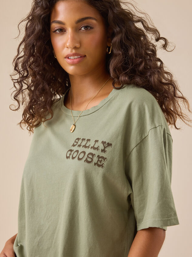 Silly Goose Oversized Graphic Tee Detail 4 - TULLABEE