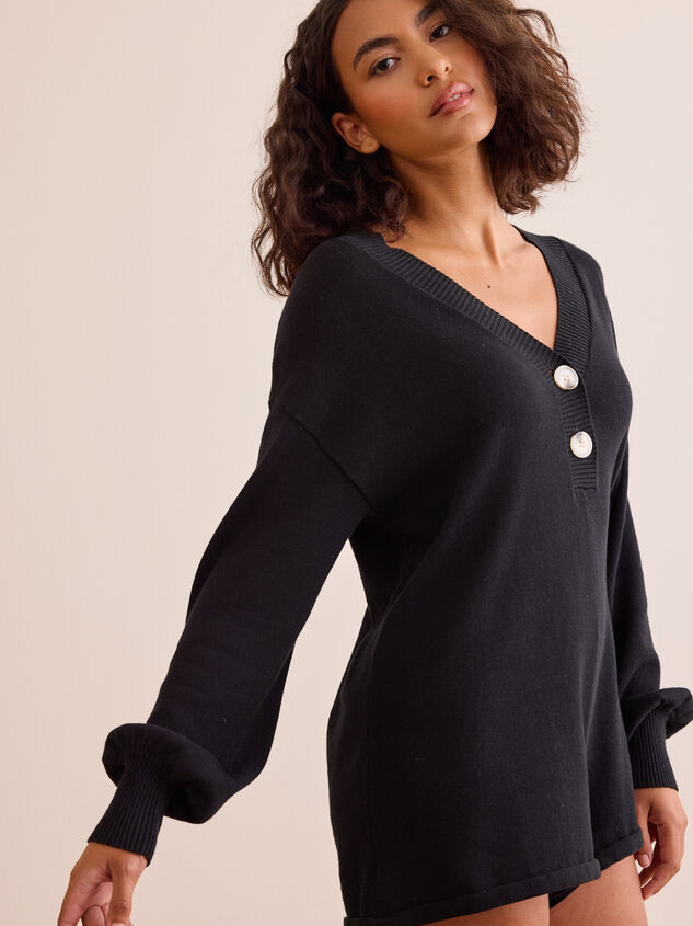 Cabin Cozy Knit Romper Detail 4 - TULLABEE