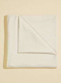 Striped Neutral Swaddle Detail 2 - TULLABEE