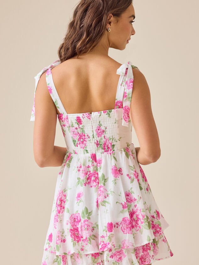 Semlia Floral Mini Dress Detail 4 - TULLABEE