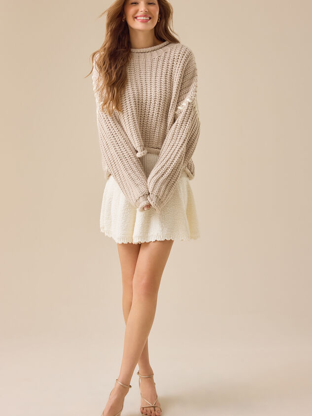 Catelyn Whipstitch Sweater Detail 2 - TULLABEE