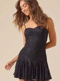 Katria Lace Mini Dress Detail 2 - TULLABEE