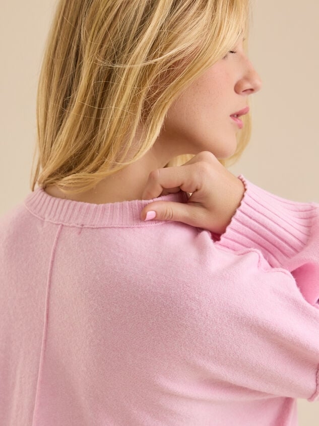 Miriam Cropped Sweater Detail 5 - TULLABEE