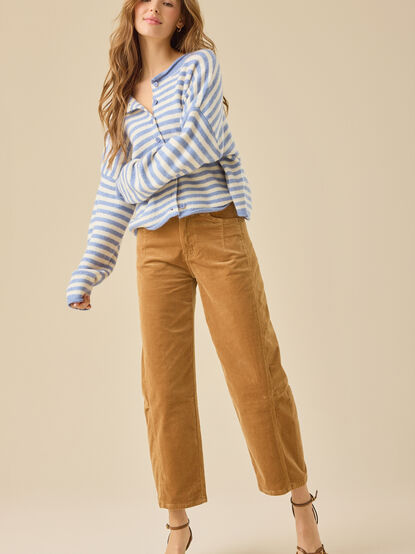 Jordyn Corduroy Barrel Pant - TULLABEE