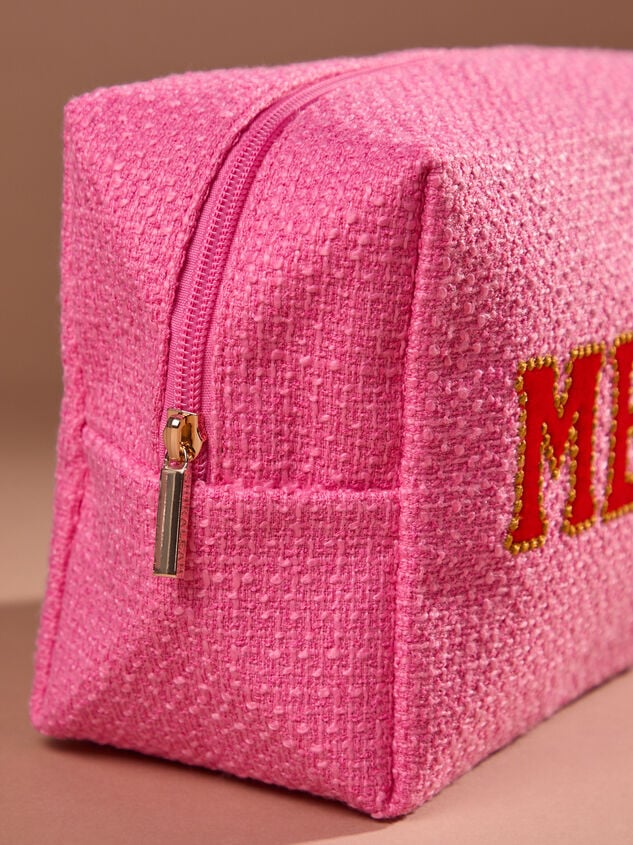 Sequin Merry Makeup Pouch Detail 2 - TULLABEE