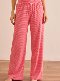 Upside Striped Lounge Pants Detail 3 - TULLABEE