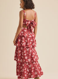 Zophia Layered Maxi Dress Detail 2 - TULLABEE