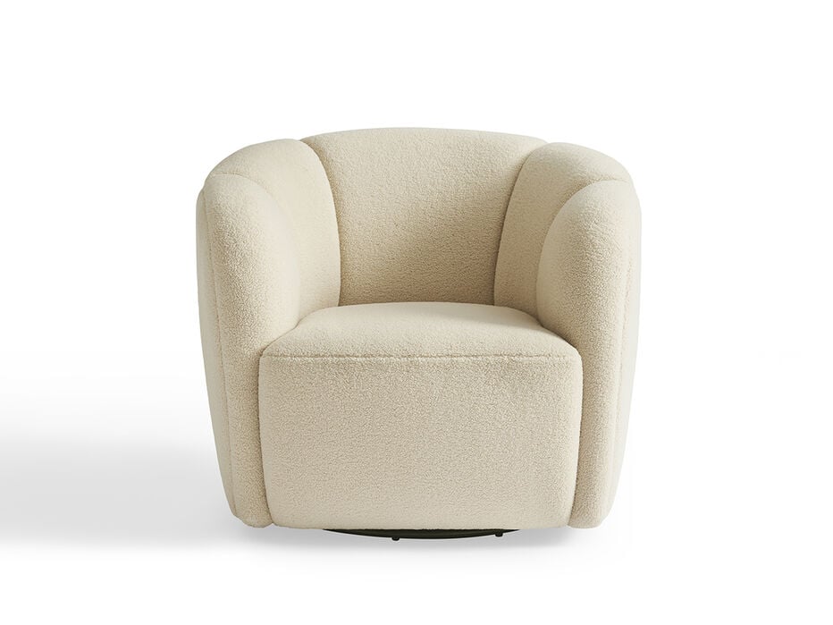 Spruce Upholstered Swivel Chair - TULLABEE - 