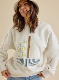 Set Sail Patchwork Pullover Detail 2 - TULLABEE