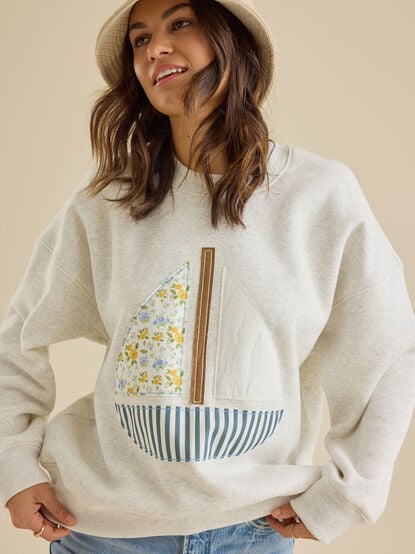 Set Sail Patchwork Pullover - TULLABEE