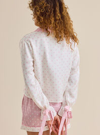Poppi Polka Dot Sleep Top Detail 5 - TULLABEE