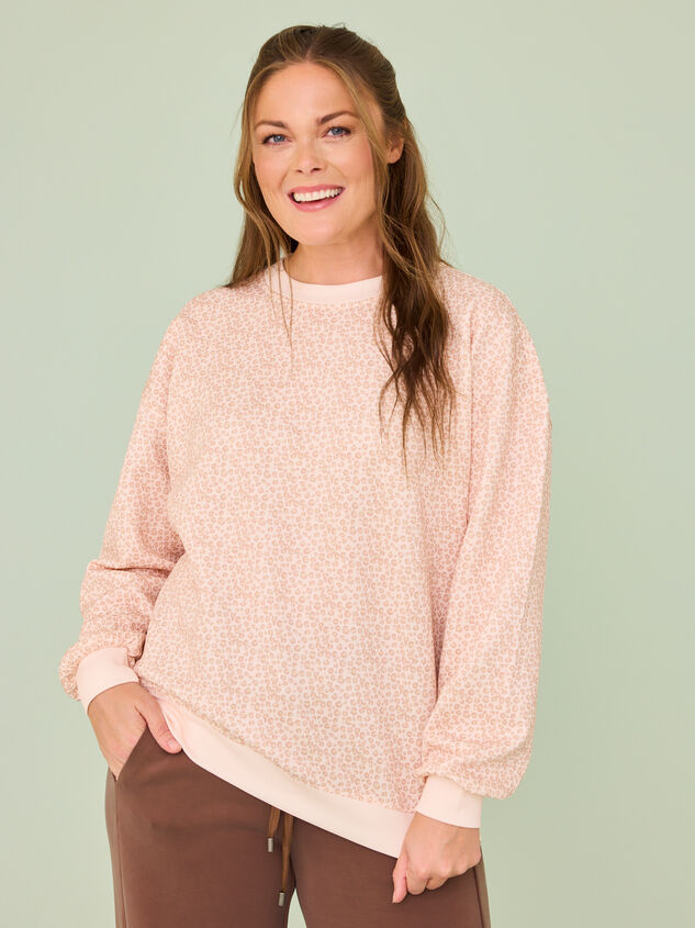 Lilah Leopard Pullover Detail 5 - TULLABEE