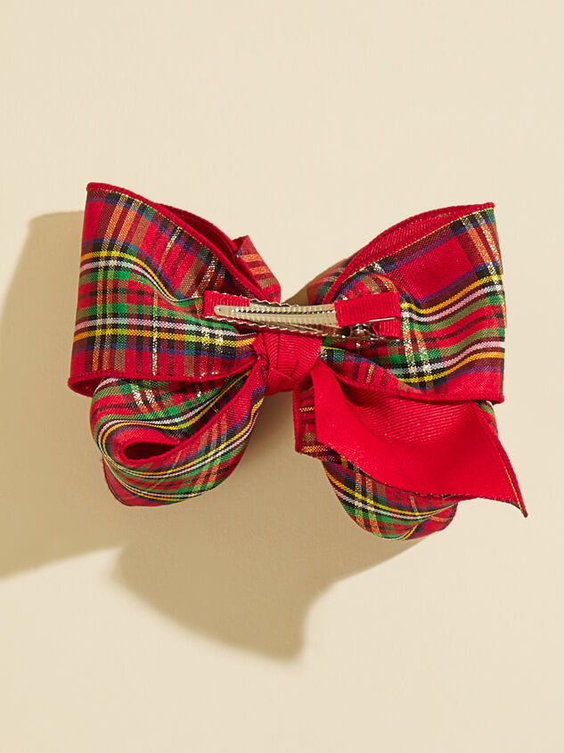 Plaid Holiday Bow Detail 3 - TULLABEE
