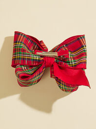 Plaid Holiday Bow Detail 3 - TULLABEE