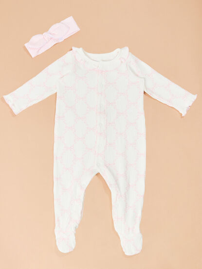 Bow Babe Footie by Mud Pie - TULLABEE