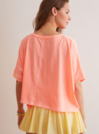 Work It Out Boxy Tee Detail 4 - TULLABEE