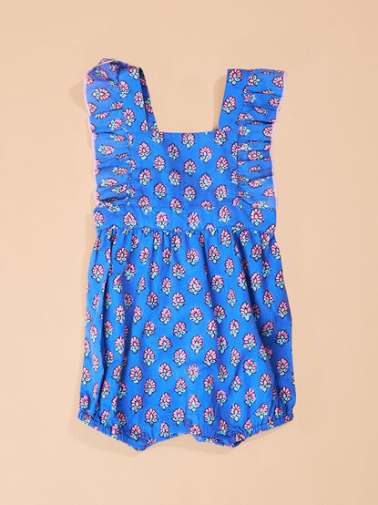 Quinn Ruffle Print Romper - TULLABEE