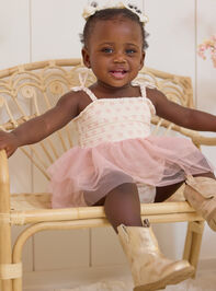 Annie Mini Bows Tutu Bodysuit Dress - TULLABEE