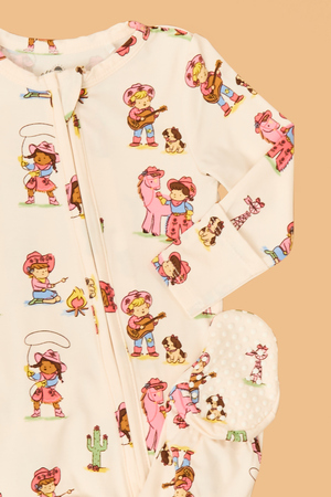 Vintage Cowgirl Ruffle Footie - Altar'd State - 