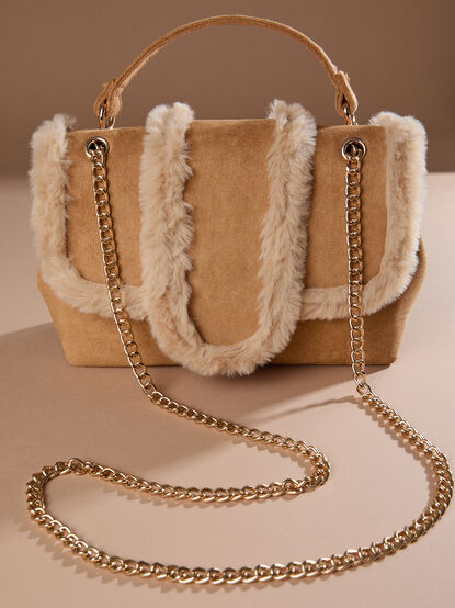 Fawn Suede Crossbody - TULLABEE