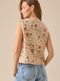 Dixie Patchwork Vest Detail 5 - TULLABEE