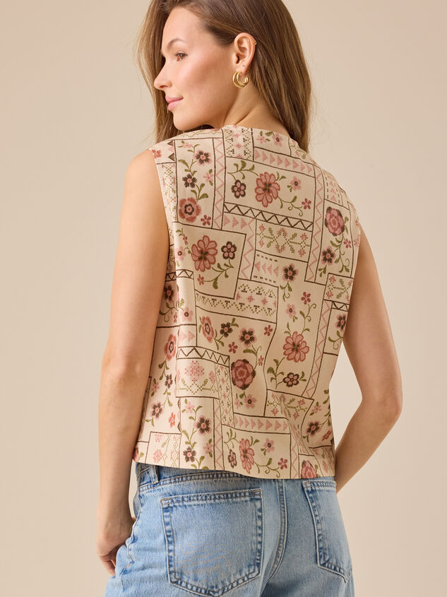 Dixie Patchwork Vest Detail 5 - TULLABEE