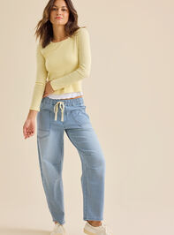 Harley Ribbed Layered Top Detail 2 - TULLABEE