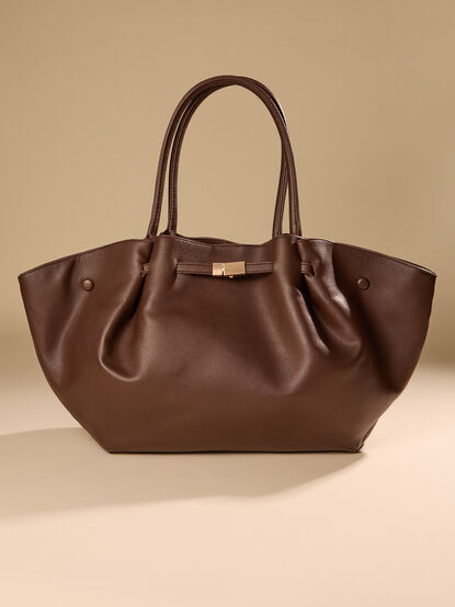 Kaia Belted Pull Tote - TULLABEE