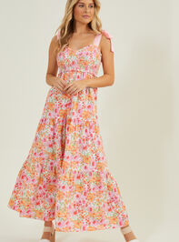 Addison Floral Maxi Dress Detail 2 - TULLABEE