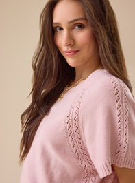Maci Crochet Boxy Pullover Detail 6 - TULLABEE