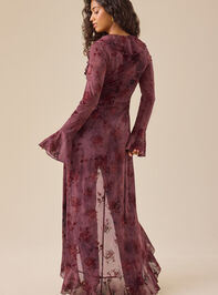 Vivienne Floral Ruffle Kimono Detail 4 - TULLABEE