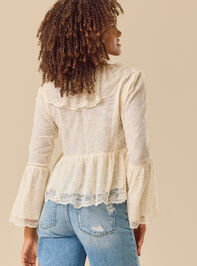Suki Lace Bell Sleeve Top Detail 4 - TULLABEE