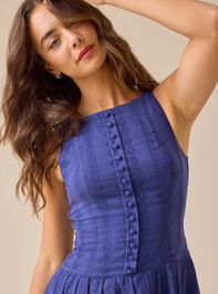 Layla Eyelet Mini Dress Detail 2 - TULLABEE