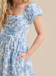 Addison Floral Midi Dress Detail 4 - TULLABEE
