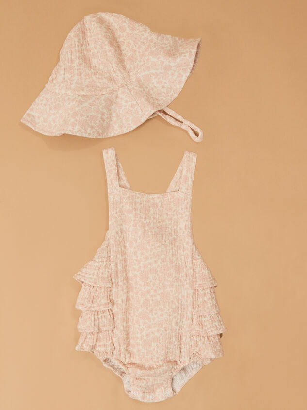 Harper Floral Sunsuit with Hat - TULLABEE