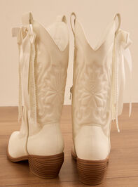 Leila Bow Western Boots Detail 3 - TULLABEE