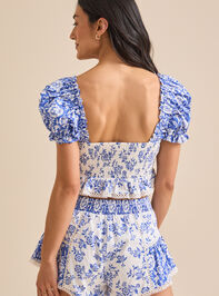 Amy Mix Print Top Detail 4 - TULLABEE