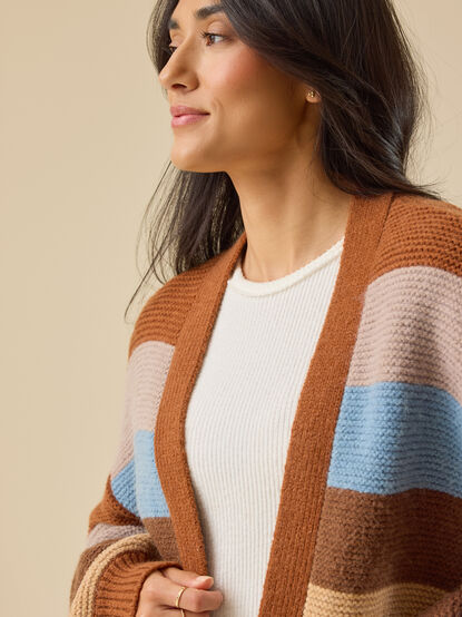 Cher Striped Cardigan - TULLABEE