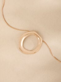 Jilli Open Circle Necklace Detail 2 - TULLABEE