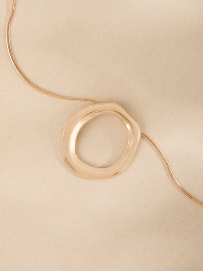 Jilli Open Circle Necklace - TULLABEE